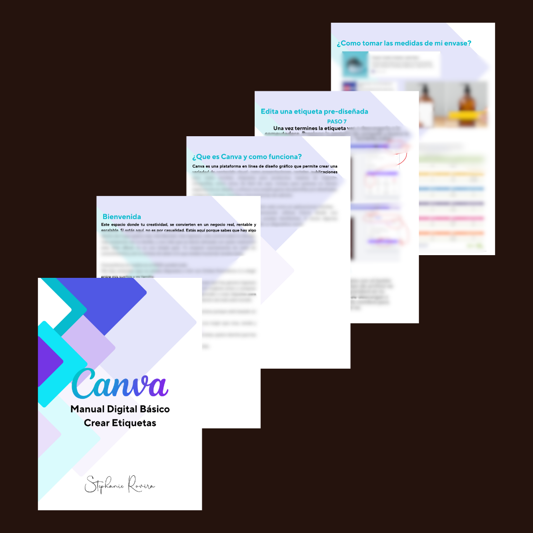 CANVA: Manual Digital para Etiquetas