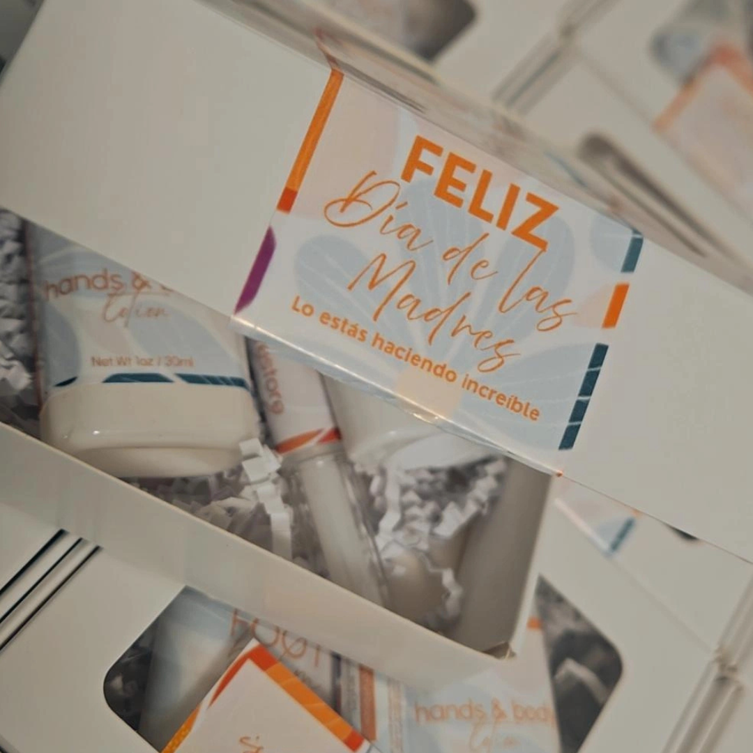 Rutina de cuidado personal para mamá usando Mom Box Island Naturals PR relajación y bienestar