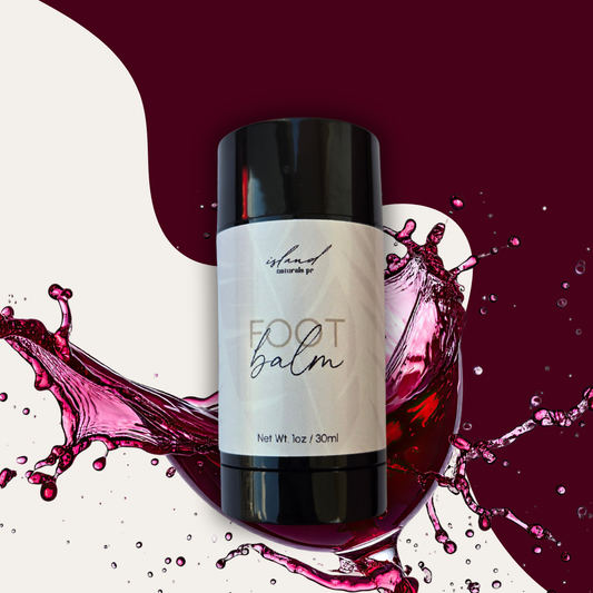 Cabernet Foot Balm best seller for dry feet – deep moisturizing natural foot care by Island Naturals PR