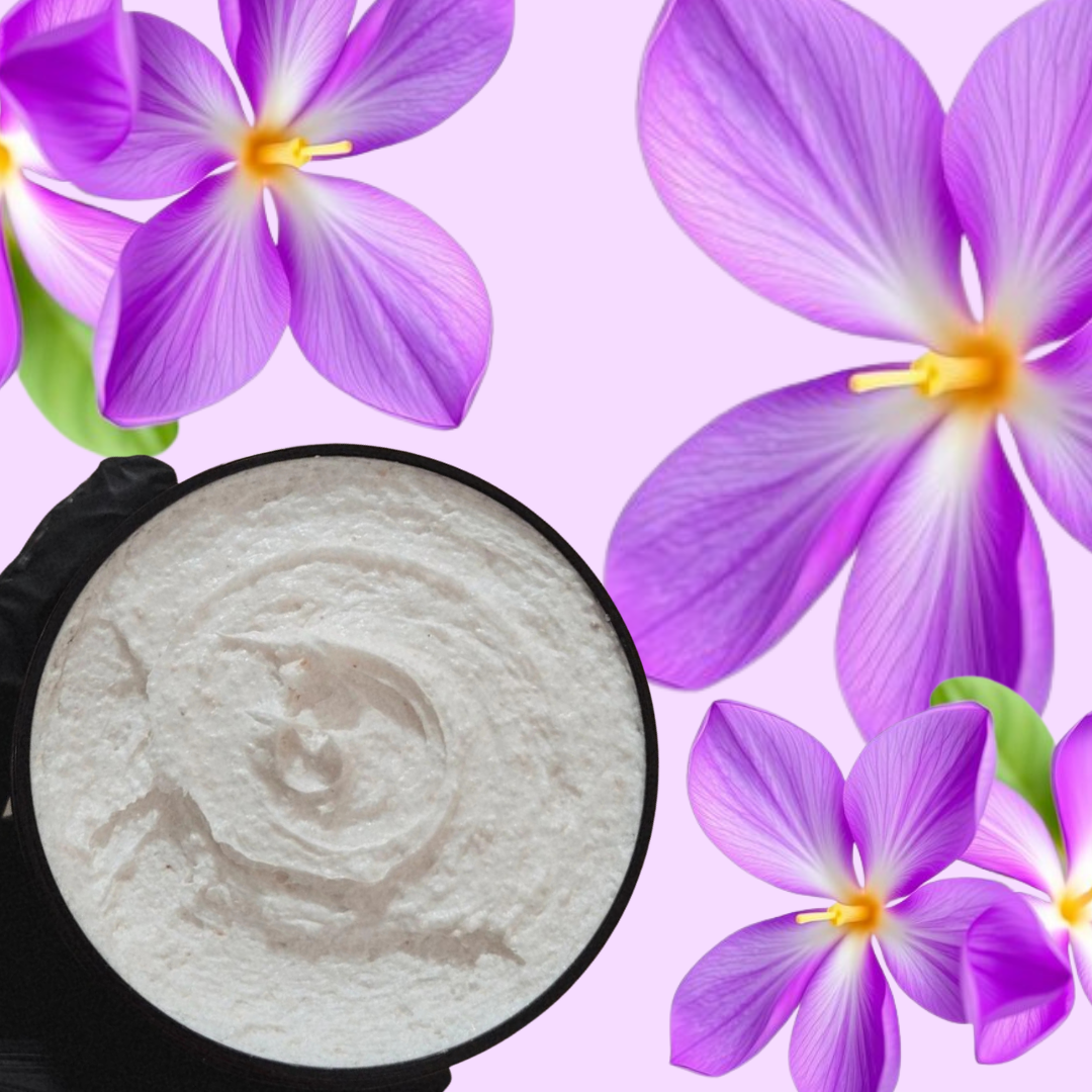 violet jasmine fragance luxury scrub vip