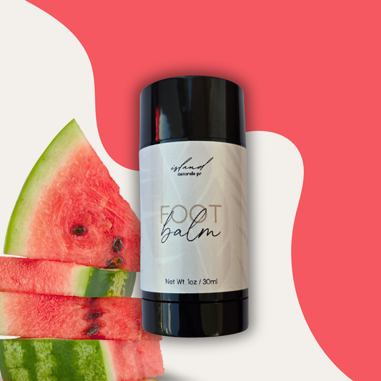 Watermelon Foot Balm hydrating summer foot care – natural treatment for soft smooth feet